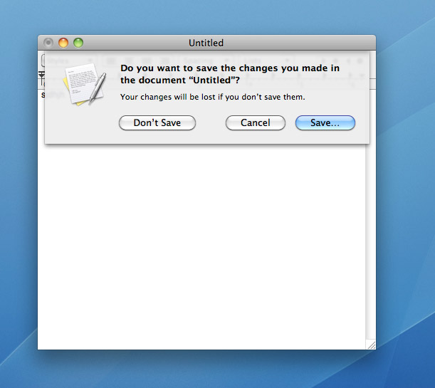 do you want to save the changes you made