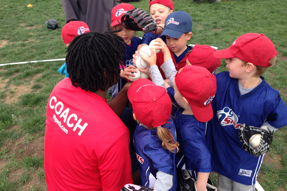 Kids like to huddle.